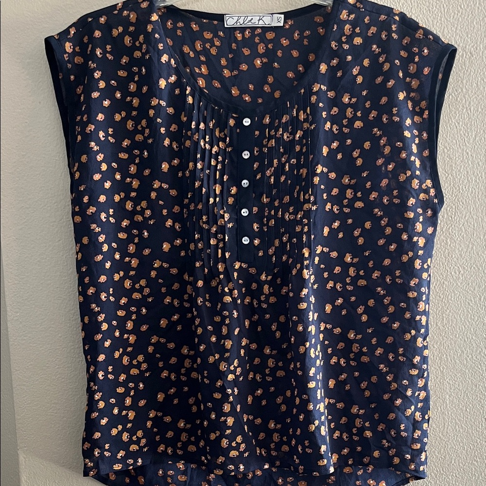 EUC floral blouse size XS
